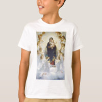 Jungfrau Maria und Jesus mit Engeln