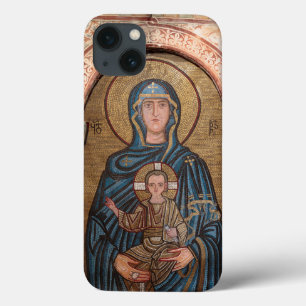 Jungfrau Maria und Jesus Mosaik iPhone 13 Hülle