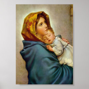 Jungfrau Maria und Kind Madonna der Straßen Poster