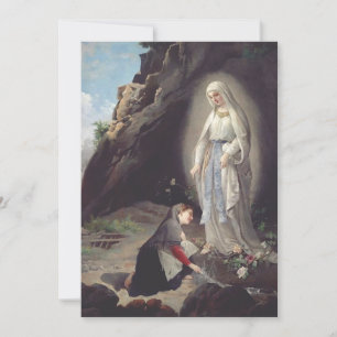 Jungfrau Maria von Lourdes Feiertagskarte