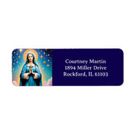 Jungfrau Mary Adress Label