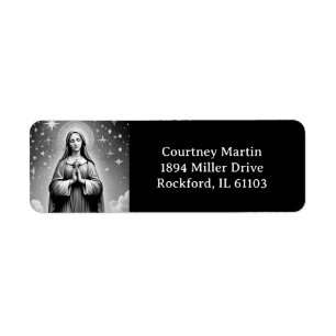 Jungfrau Mary Adress Label