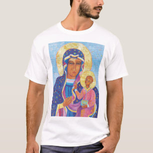 Jungfrau Mary and Child Jesus Black Madonna Mary T-Shirt