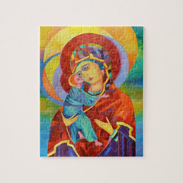 Jungfrau Mary and Child Our Lady Puzzle (Vertikal)