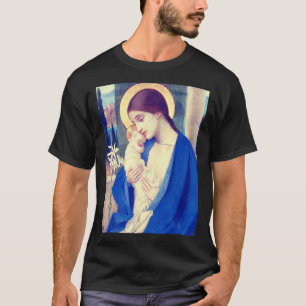 Jungfrau Mary and Child von Marianne Stokes T-Shirt