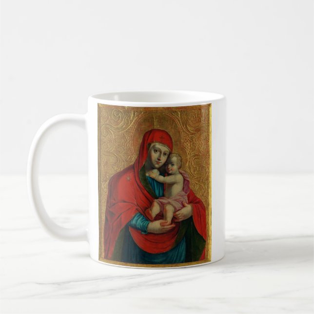 Jungfrau Mary and Jesus Child von Jan Rombauer Kaffeetasse (Links)