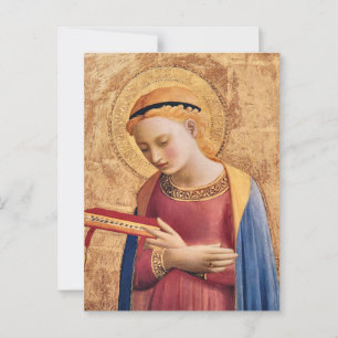 Jungfrau Mary Annuncion von Fra Angelico Postkarte
