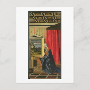 Jungfrau Mary, aus dem Diptychon der Verkündigung Postkarte