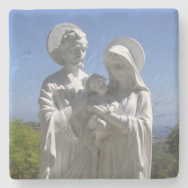 Jungfrau Mary & Baby Jesus Steinuntersetzer