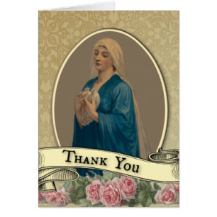 Jungfrau Mary Beerdigung Beileid Heilige Karte Dan