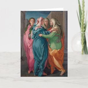 Jungfrau Mary Besuch in St. Elisabeth Religious Karte