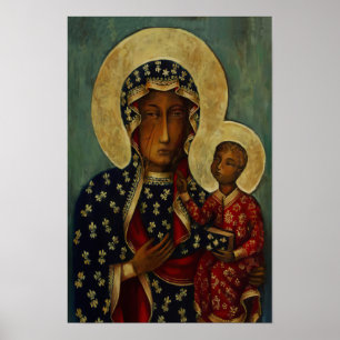 Jungfrau Mary Black Madonna Czestochowa Poster