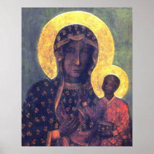 Jungfrau Mary Black Madonna Czestochowa Poster