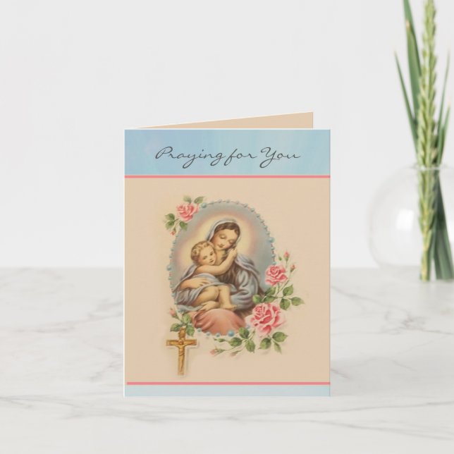 Jungfrau Mary Card für das religiöse Freundschafts Karte (Vorderseite)