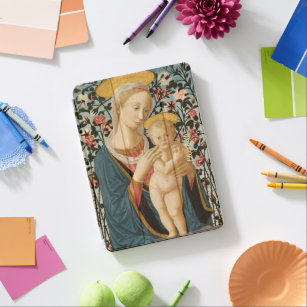 Jungfrau Mary Child Jesus Vintage Kunst Mit Monogr iPad Air Hülle