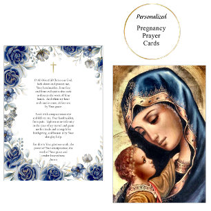Jungfrau Mary Christ Katholic Pregnancy Praetkarte Platzkarte