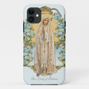 Jungfrau Mary floral Religiöse Lady of Fatima Case-Mate iPhone Hülle
