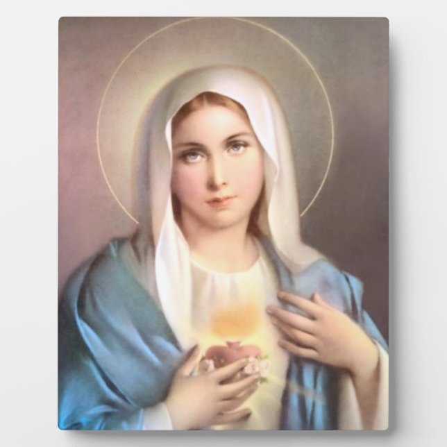 JUNGFRAU MARY FOTOPLATTE (Vorderseite)