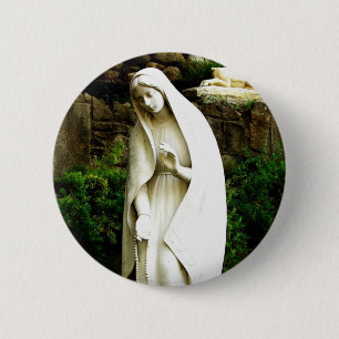 Jungfrau Mary Garden Statue Button