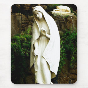 Jungfrau Mary Garden Statue Mousepad