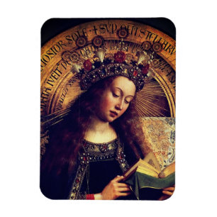 Jungfrau Mary - Gent Altarpiece von Jan van Eyck Magnet
