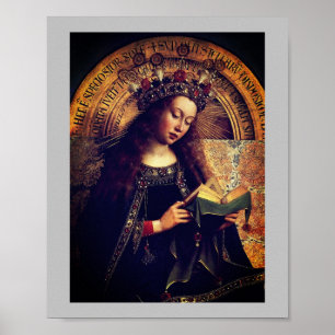 Jungfrau Mary - Gent Altarpiece von Jan van Eyck Poster