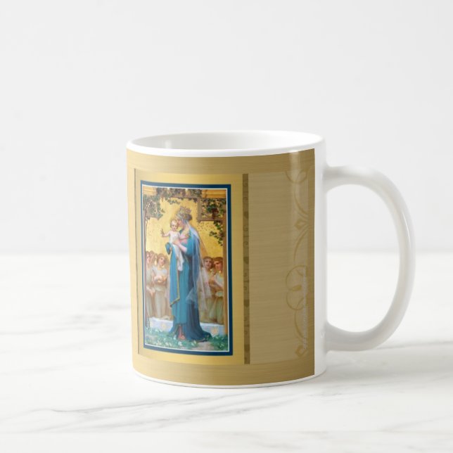 JUNGFRAU-MARY-GOTT SEGNEN SIE Kaffee-Tasse Kaffeetasse (Rechts)