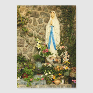 Jungfrau Mary Grotto Magnetkarte