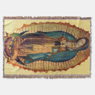 Jungfrau Mary Guadalupe Full Tilma Throw Blanket Decke