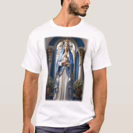 Jungfrau Mary hält das Baby Jesus T-Shirt