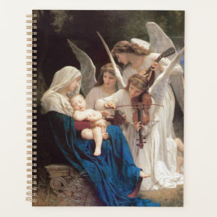 Jungfrau Mary Holding Baby Jesus Angels Spiral Planer