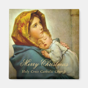 Jungfrau Mary Jesus Katholische Kirche Weihnachten Magnet