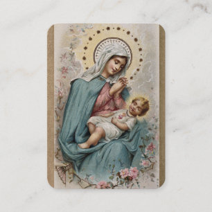 Jungfrau Mary Jesus katholische Konseckgebet Platzkarte