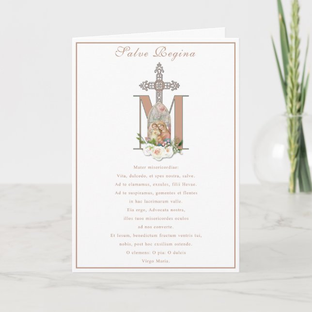 Jungfrau Mary Jesus katholisches Gebet Religiös Karte (Vorderseite)