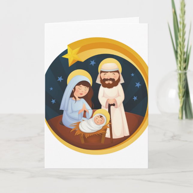 Jungfrau Mary Jesus Krippe Weihnachten (Vorderseite)