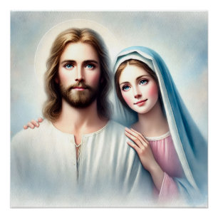 Jungfrau Mary Jesus Poster