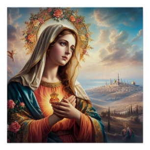 Jungfrau Mary Jesus Poster