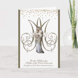 Jungfrau Mary Jesus Religious Mütters Day Karte