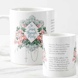Jungfrau Mary Jesus Rosary Katholic Memorys Kaffeetasse
