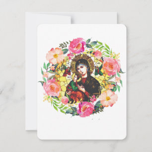 Jungfrau Mary Katholic Beerdigung Gedenkkarte