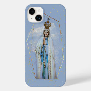Jungfrau Mary Katholic Sky Blue & Gold Case-Mate iPhone 14 Plus Hülle