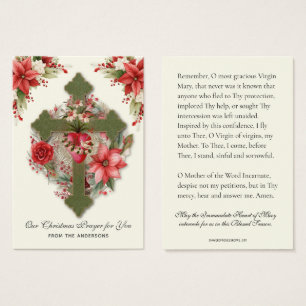 Jungfrau Mary Memorare Gebet Poinsettia