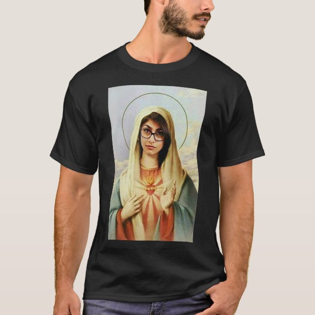 Jungfrau Mary mia khalifa Klassischer T - Shirt (Vorderseite)