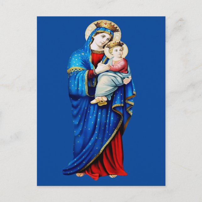 Jungfrau Mary mit dem Baby Jesus Postkarte (Vorderseite)