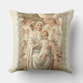 "JUNGFRAU MARY MIT ENGELN U. BABY JESUS KISSEN