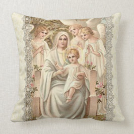 "JUNGFRAU MARY MIT ENGELN U. BABY JESUS KISSEN