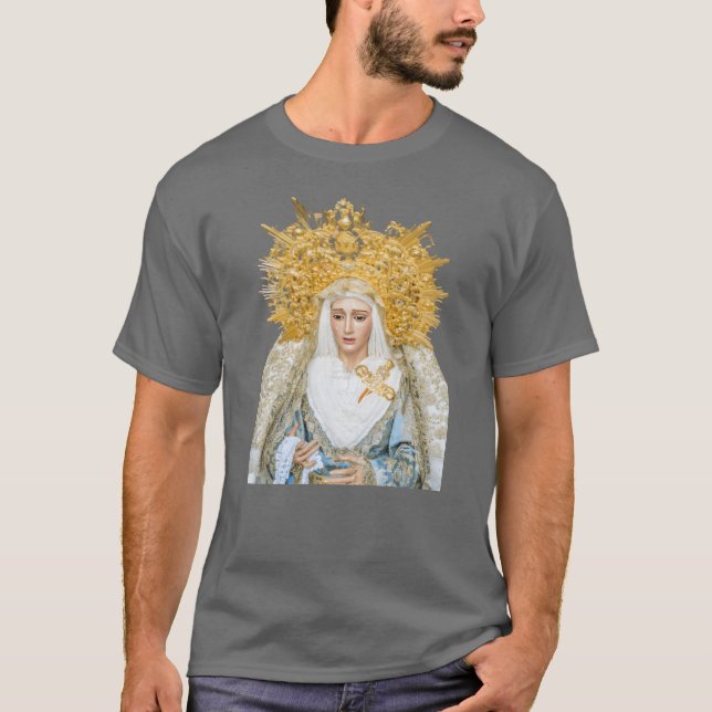 Jungfrau Mary Mother Jesus Madonna Freundin T-Shirt (Vorderseite)
