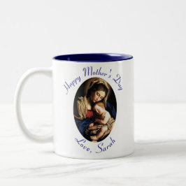 Jungfrau Mary Mother's Day Gebet Zweifarbige Tasse