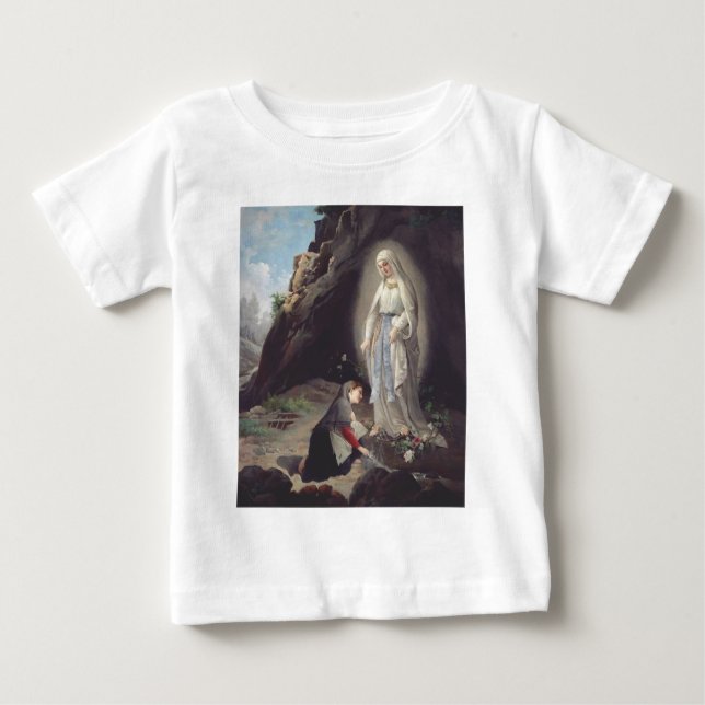 Jungfrau Mary of Lourdes Baby T-shirt (Vorderseite)