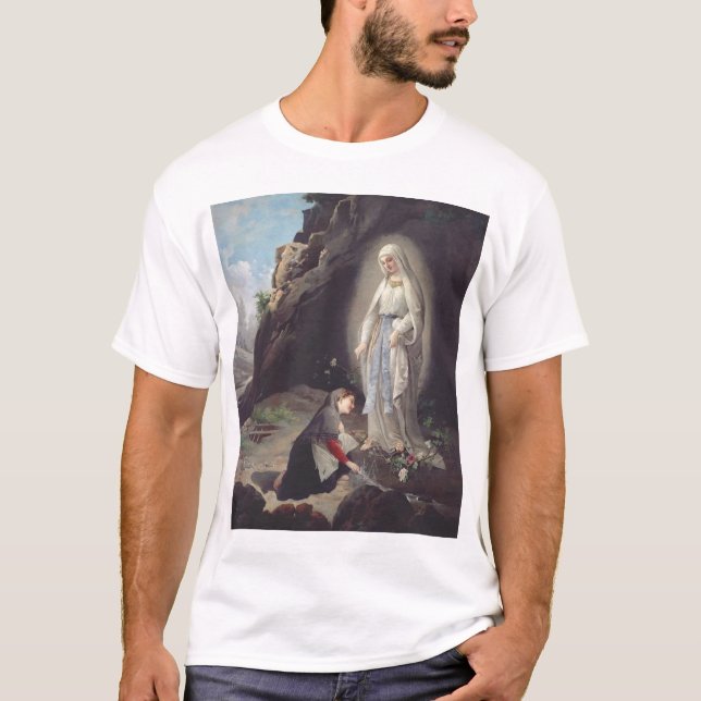 Jungfrau Mary of Lourdes T-Shirt (Vorderseite)